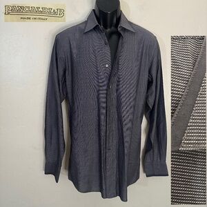 Pancaldi Long Sleeve Shirt 15.5 neck EU 39 Made in Italy Gently worn 100% cotton